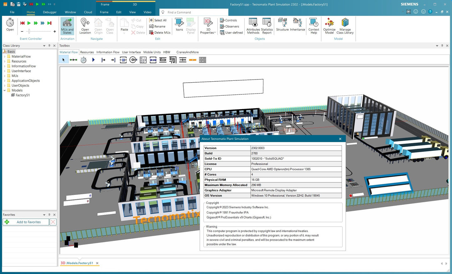 Siemens Tecnomatix Plant Simulate 2302