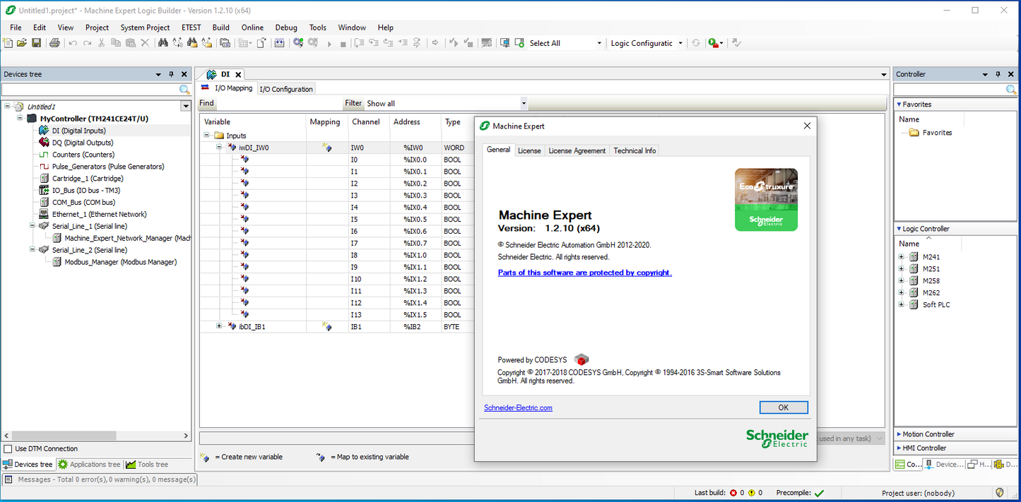 Schneider Master Virtual Machine