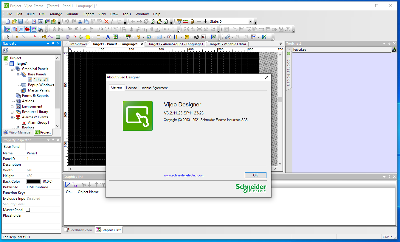 Schneider Master Virtual Machine